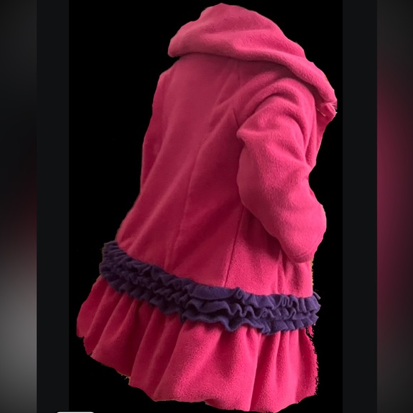 Mack & Co. Other - GIRLS LONG PINK PURPLE JACKET COAT  BUTTON FRONT SIZE 3  Mack & Co.